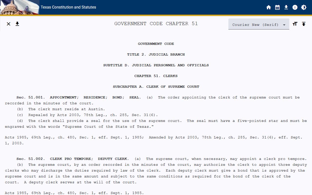 Texas Government Code court clerk fee rules for McLennan County court records
